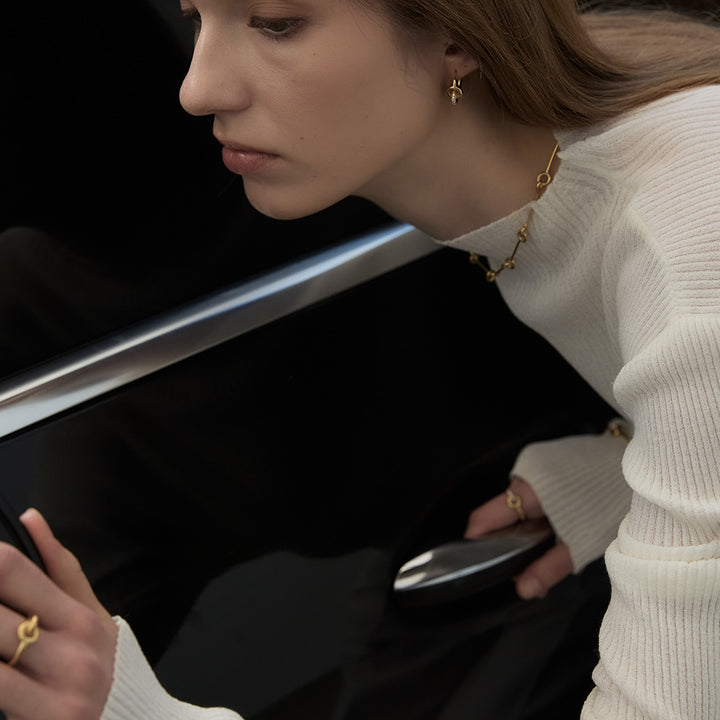 【期間限定 & 受注生産】CONNECT SETTING EARRING