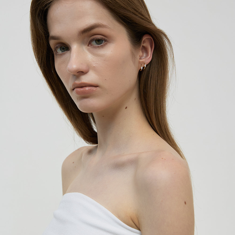 【期間限定 & 受注生産】MARQUISE POINT EARRING