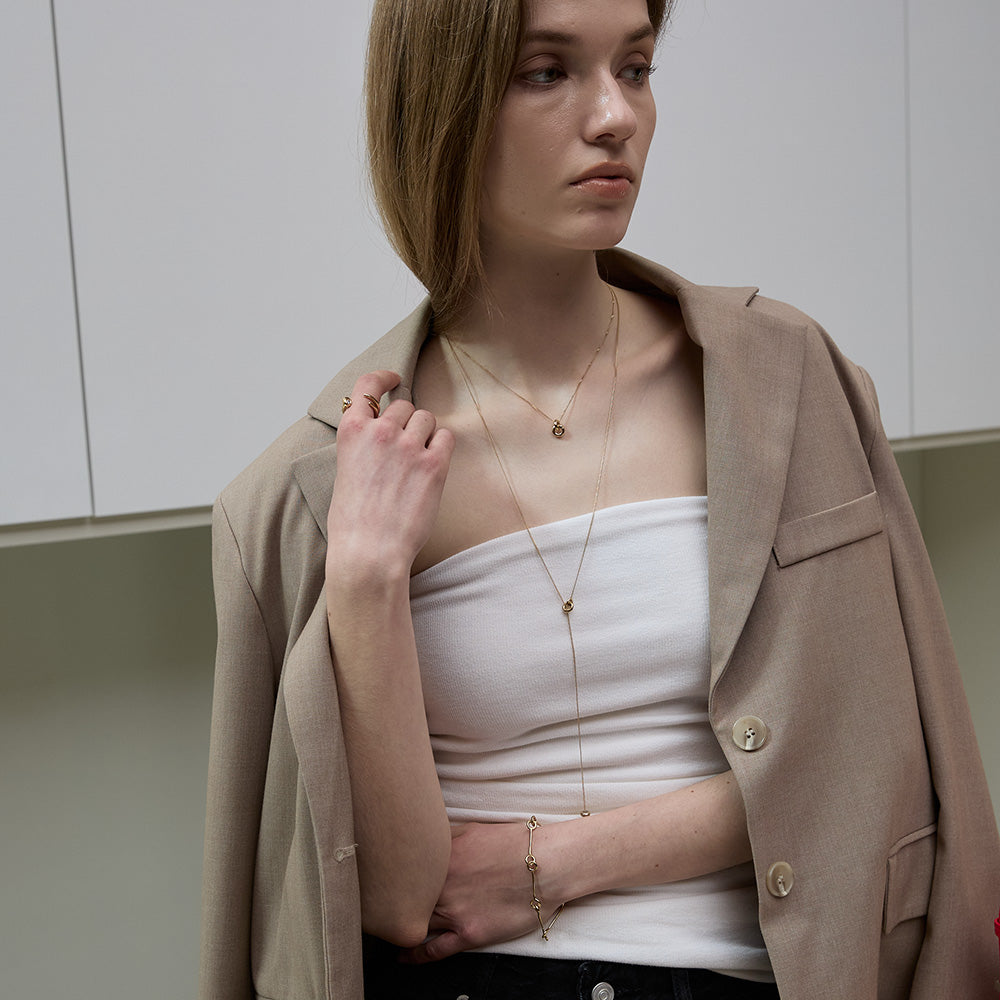 【期間限定 & 受注生産】CONNCET DROP NECKLACE