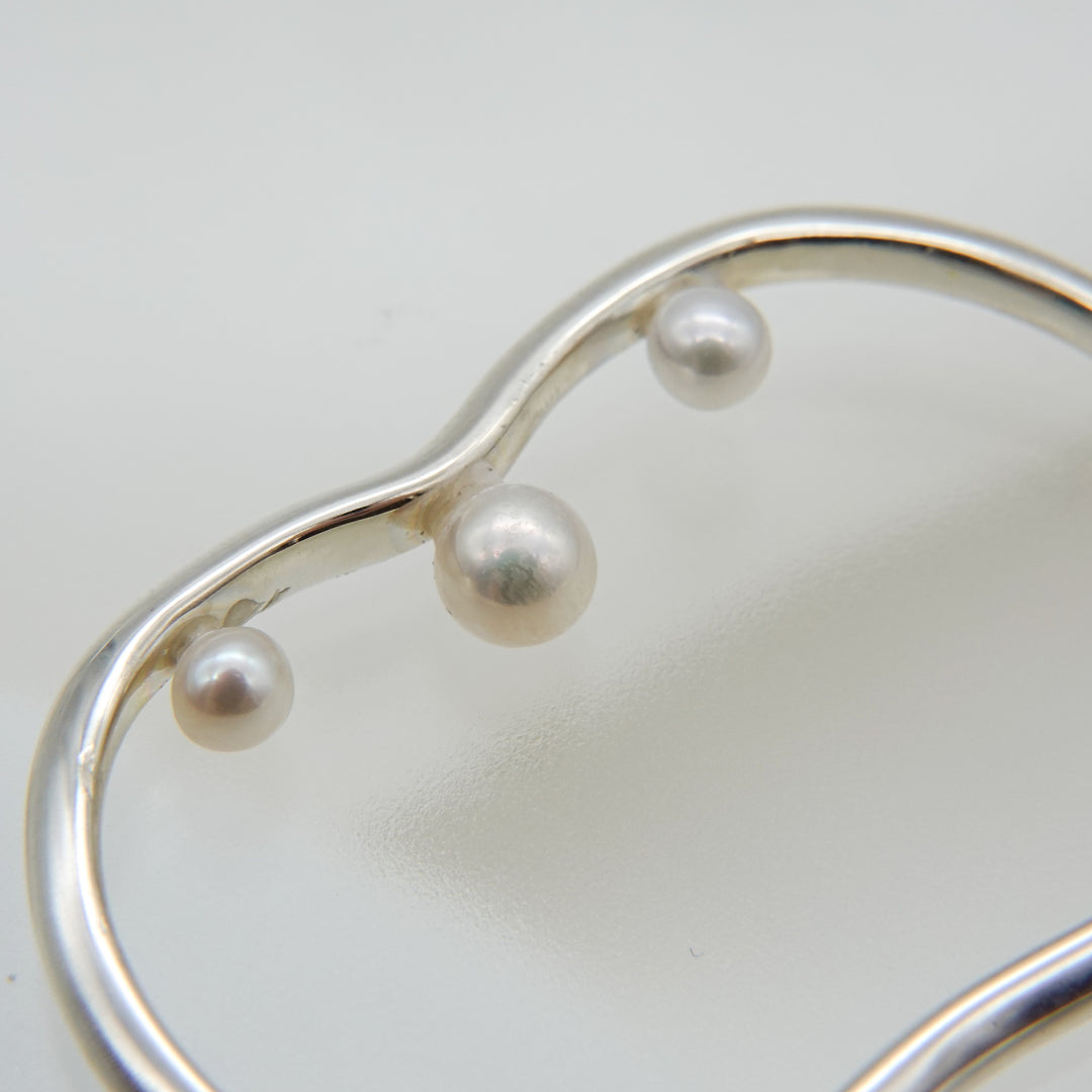 Pearl Double Finger Ring