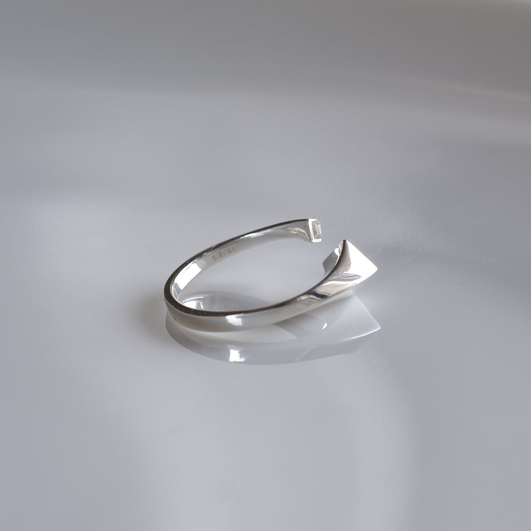 topaz double square ring