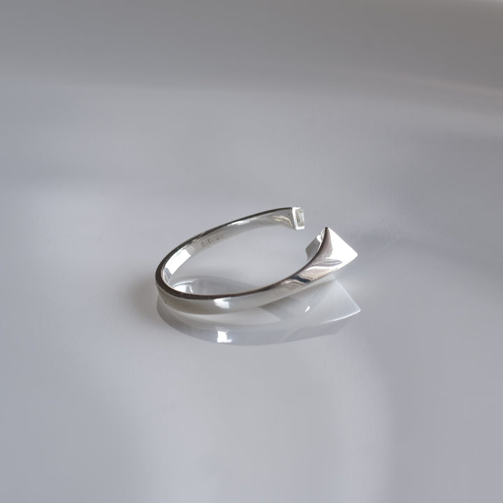 topaz double square ring