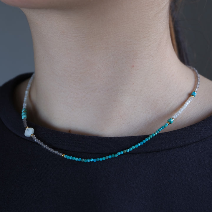 turquoise ＆mother of pearl necklace