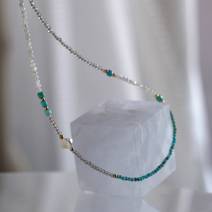 turquoise ＆mother of pearl necklace