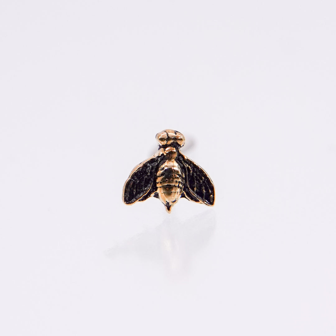 Bee 14K Gold Symbol Stud