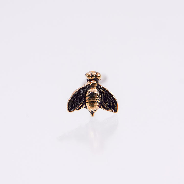 Bee 14K Gold Symbol Stud