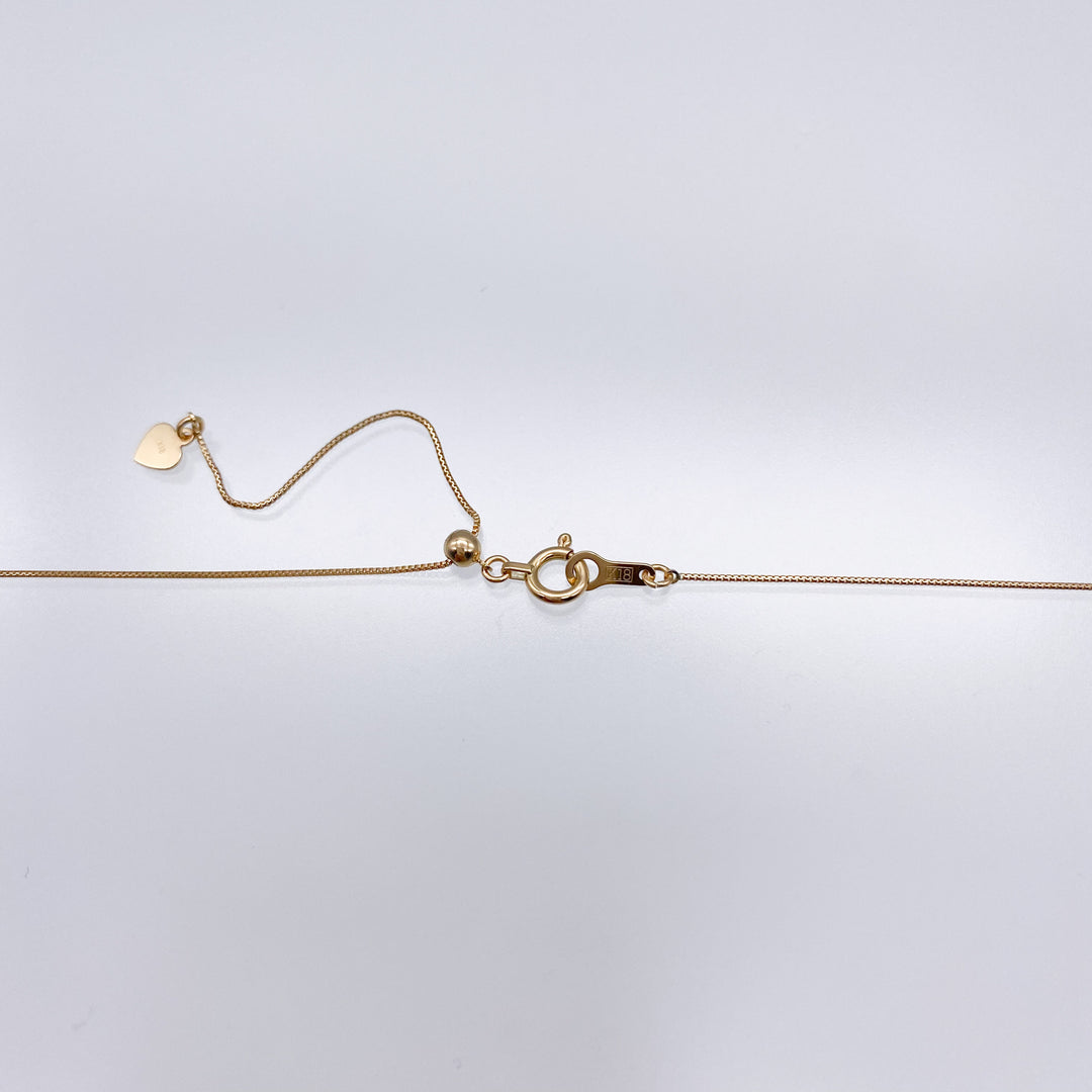 petit amulet necklace (18KYG x black opal)