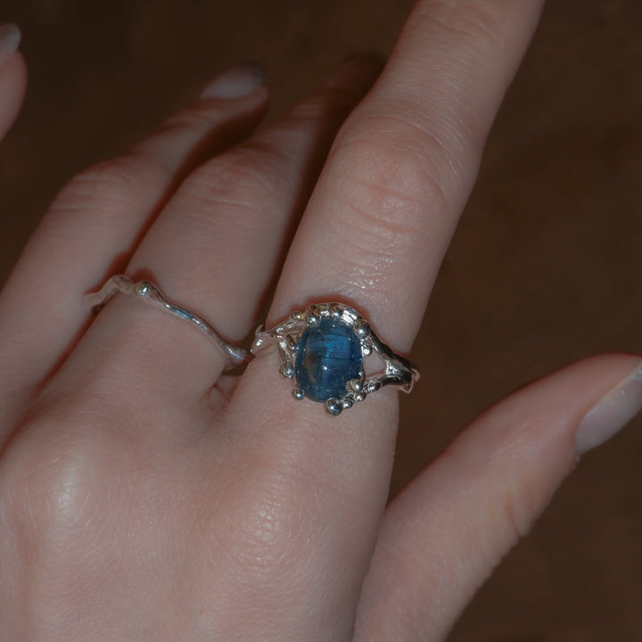 Teal Blue Kyanite Ring (SAI OOAKSeries)