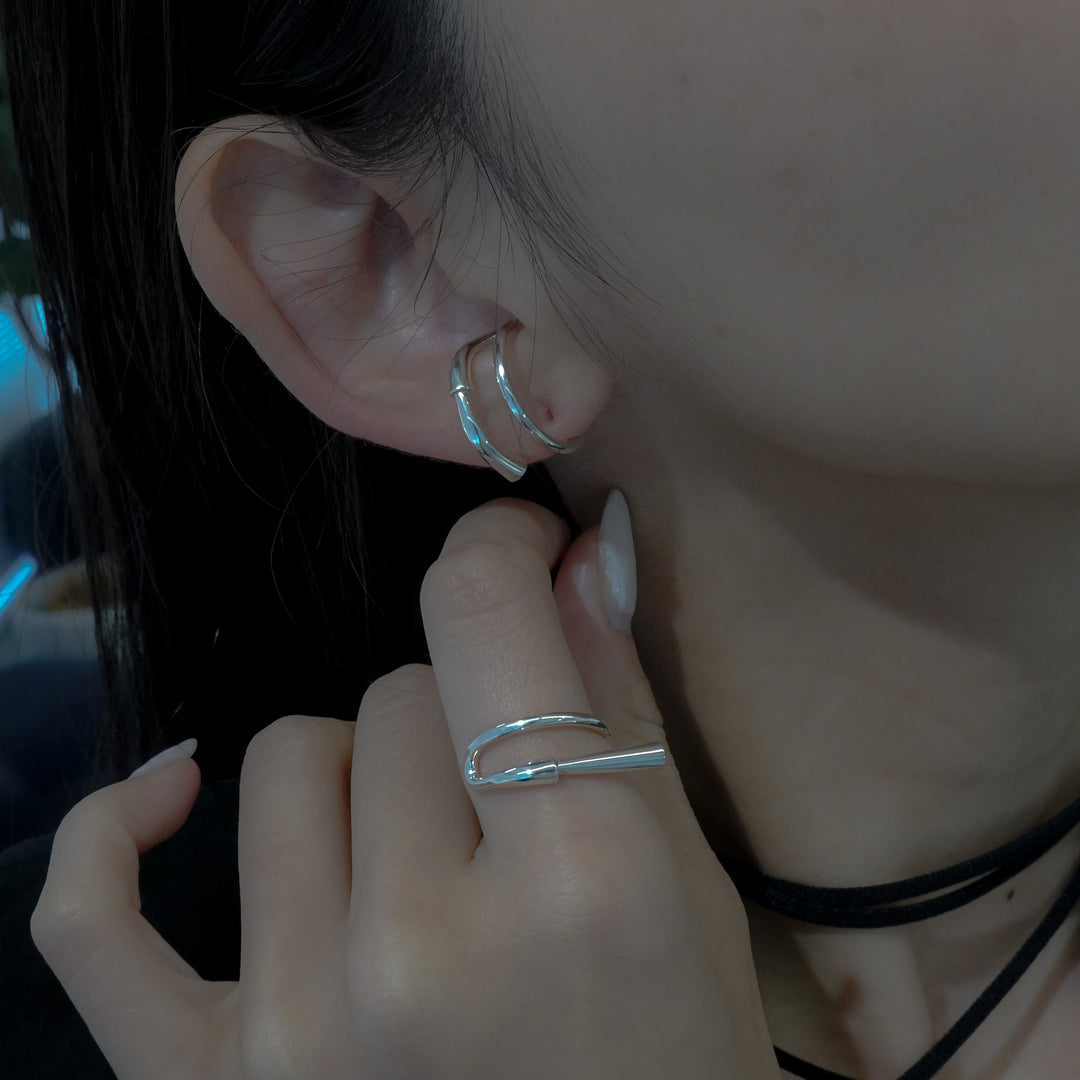 Stem pm Earcuff & Ring