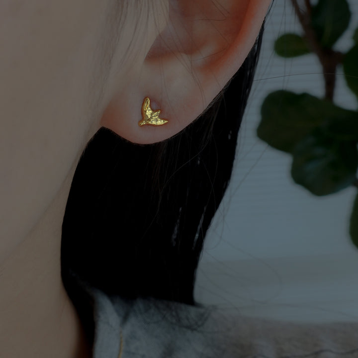 MINI PIGEON EARRINGS (Gold)