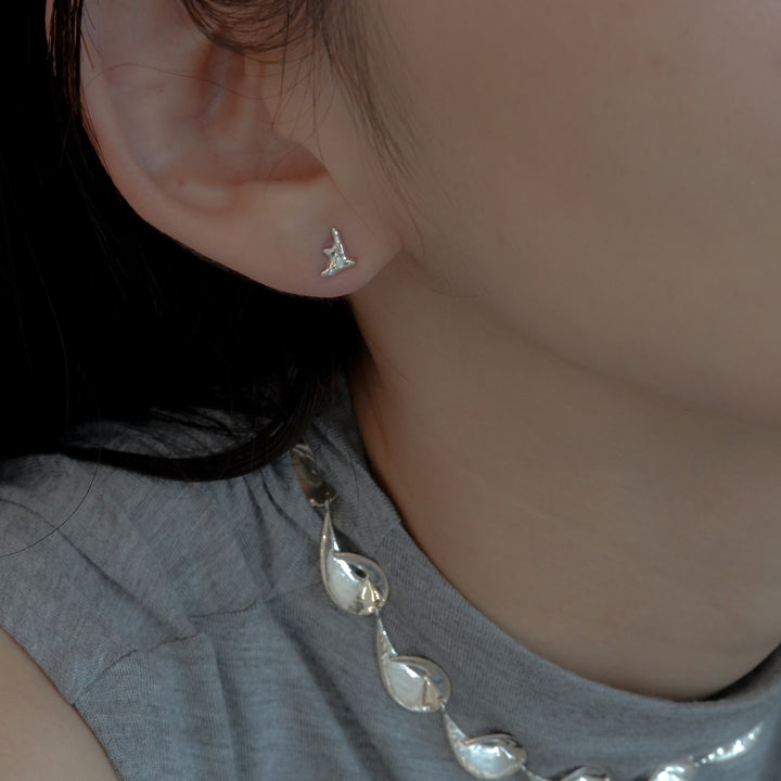 MINI PIGEON EARRINGS (Silver)