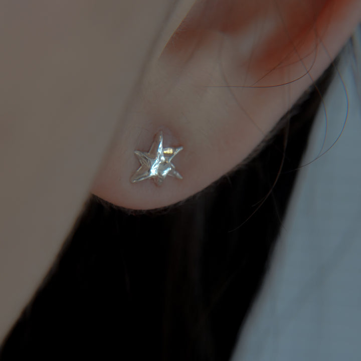 MINI STAR EARRINGS (Silver)