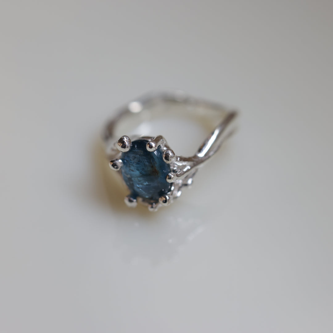Teal Blue Kyanite Ring (SAI OOAK Series)(#11)