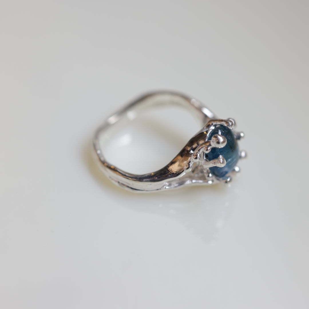 Teal Blue Kyanite Ring (SAI OOAK Series)(#11)
