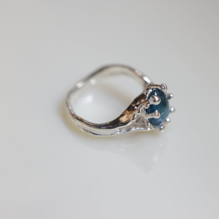 Teal Blue Kyanite Ring (SAI OOAK Series)(#11)