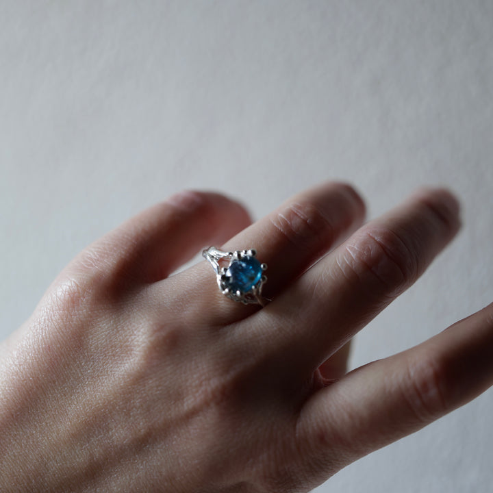 Teal Blue Kyanite Ring (SAI OOAK Series)(#11)