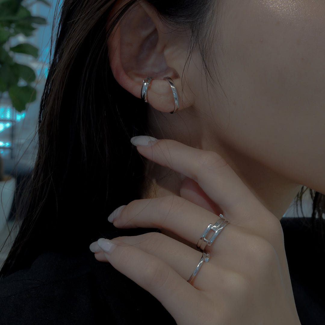 IKUE01 Ring & Earcuff