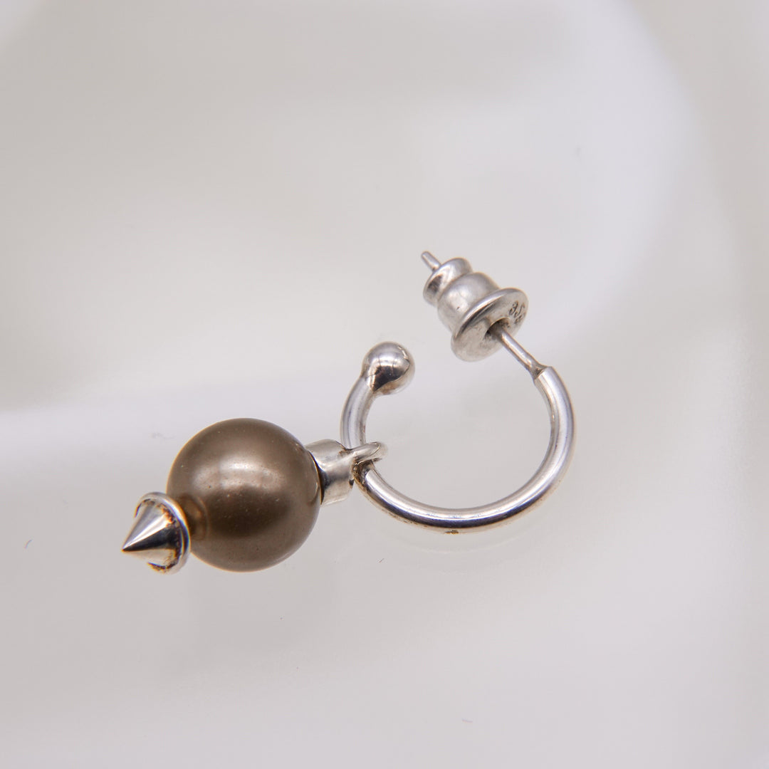 Pearl Cone Hoop Pierced earring