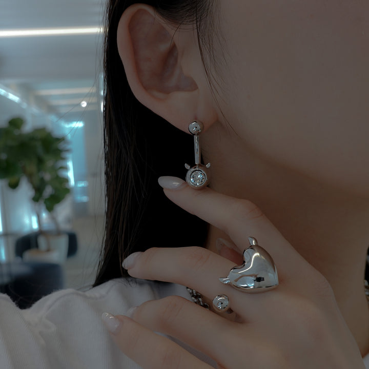 EVIL CRYSTAL EARRINGS