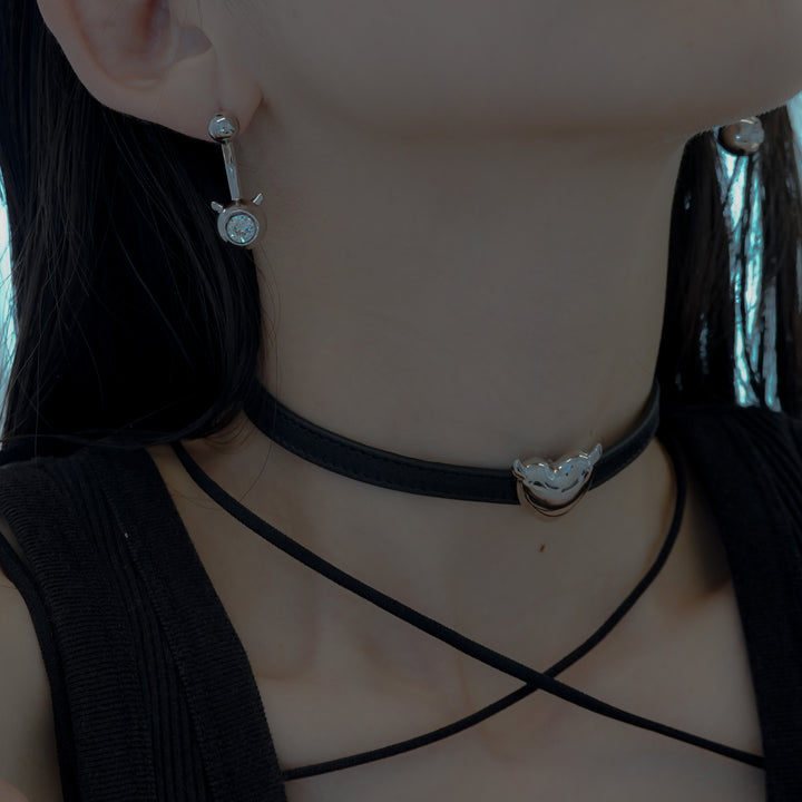 DEVIL LEATHER CHOKER