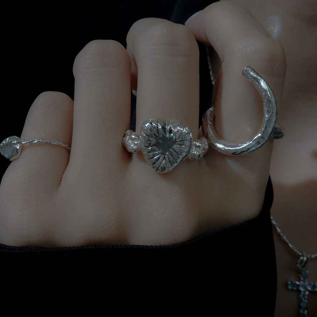 Heart Pearl Ring