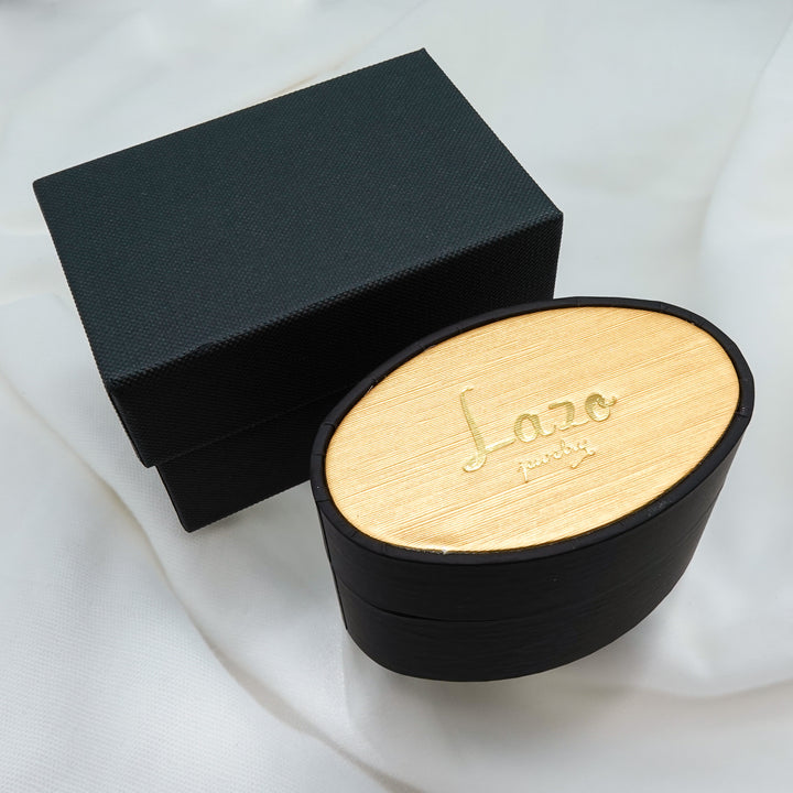 black opal circle ring