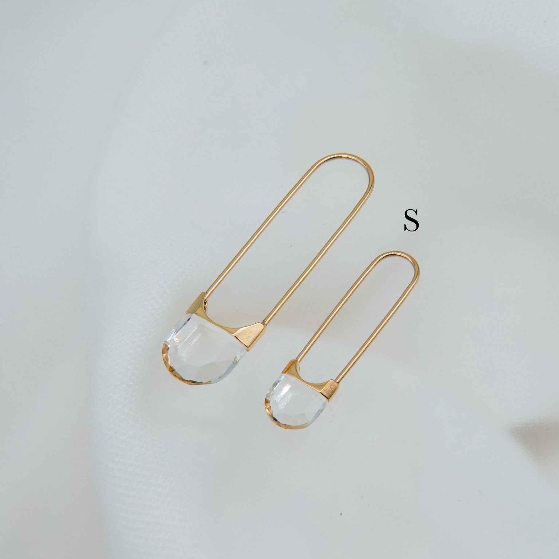 Drop Quartz Pierced Earring Oval – unigem