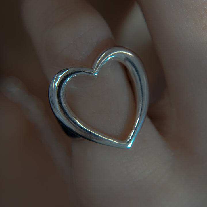 sv925 Heart pinky ring