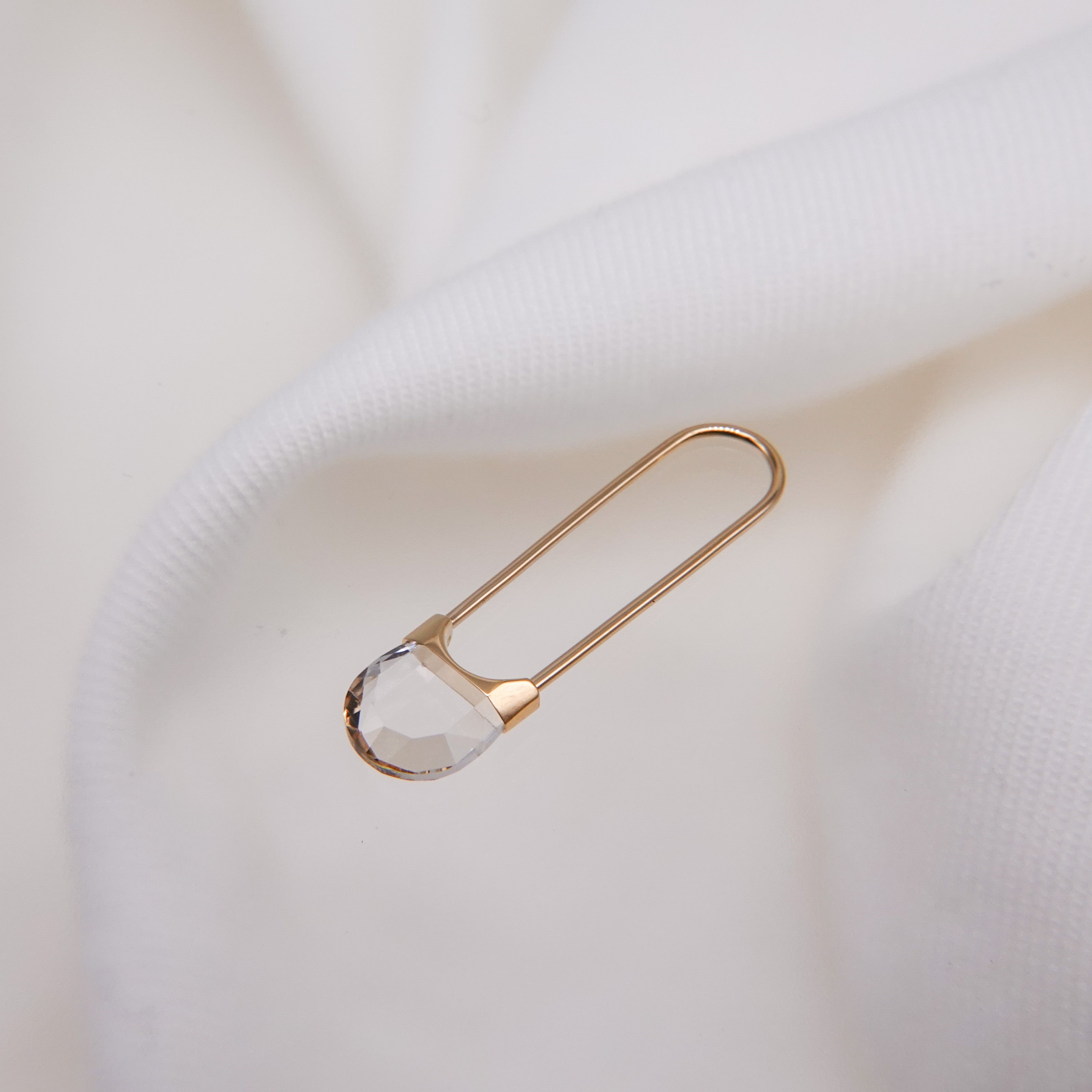 Drop Quartz Pierced Earring Oval S – unigem