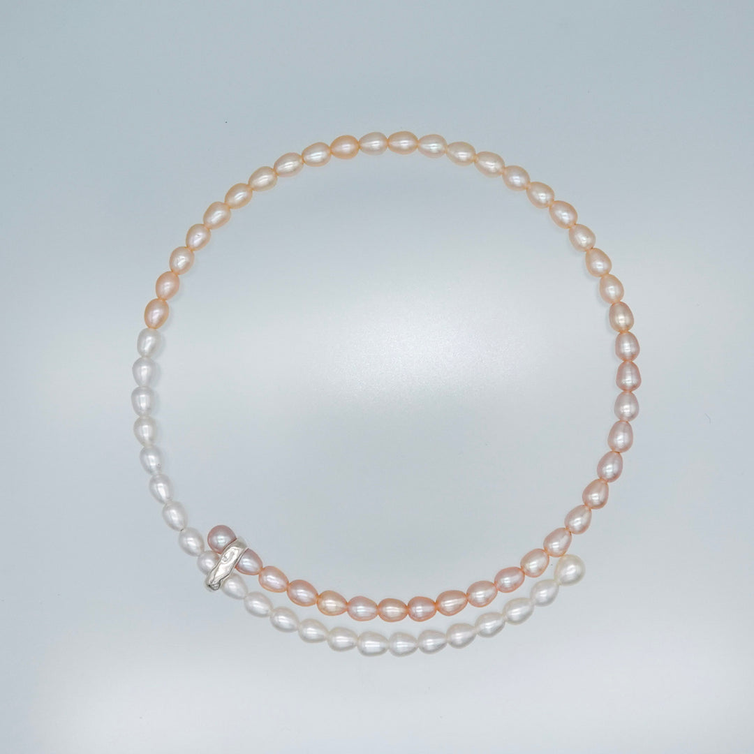 BAROQUE PERAL PINK DOG CHOKER