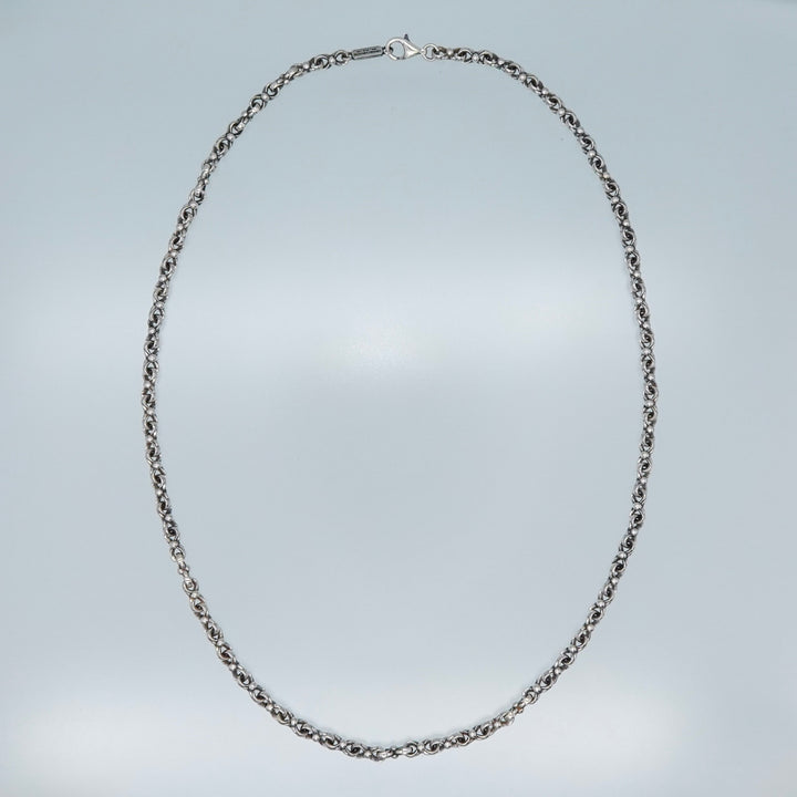 Heavy Double Loop Chain handmade in Sterling Silver_4100