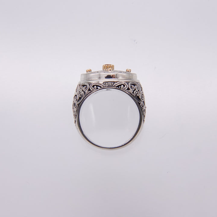 Mediterranean Ring in 18K Gold and Sterling Silver_20141