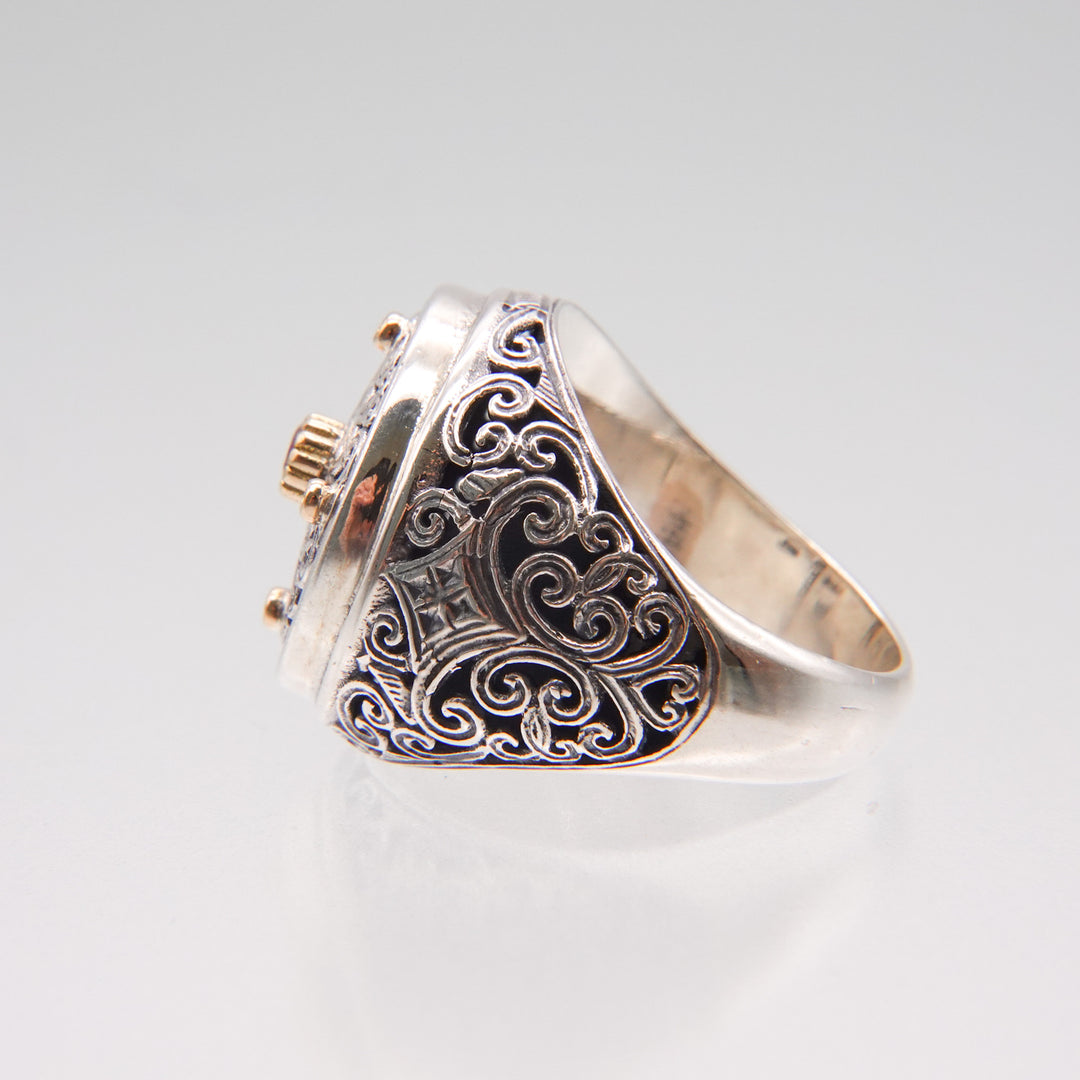 Mediterranean Ring in 18K Gold and Sterling Silver_20141