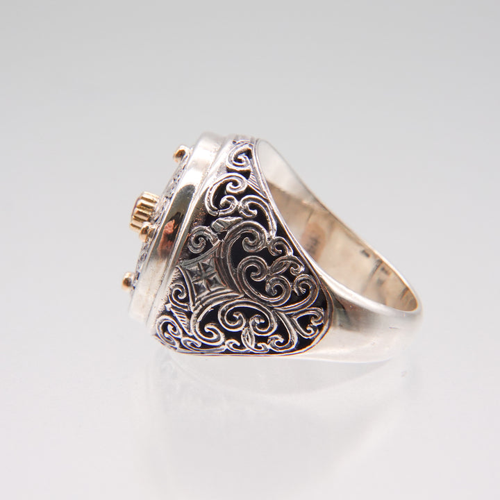 Mediterranean Ring in 18K Gold and Sterling Silver_20141