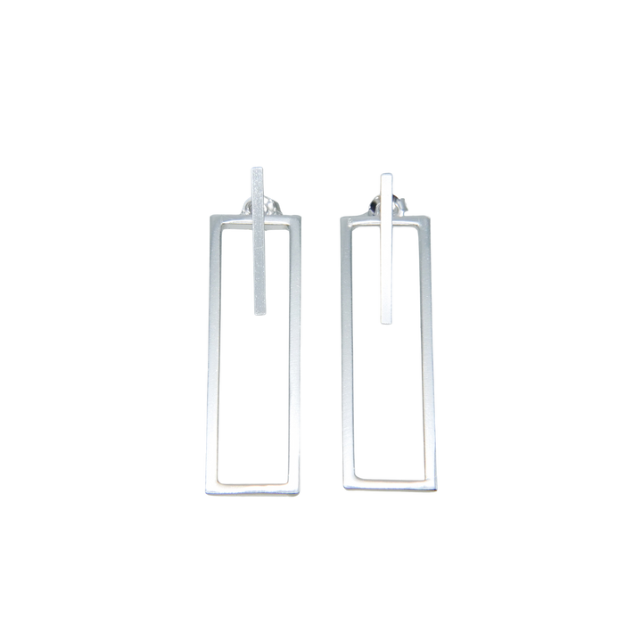 rectangular frame earrings earring(pierce)[FLDEP2]
