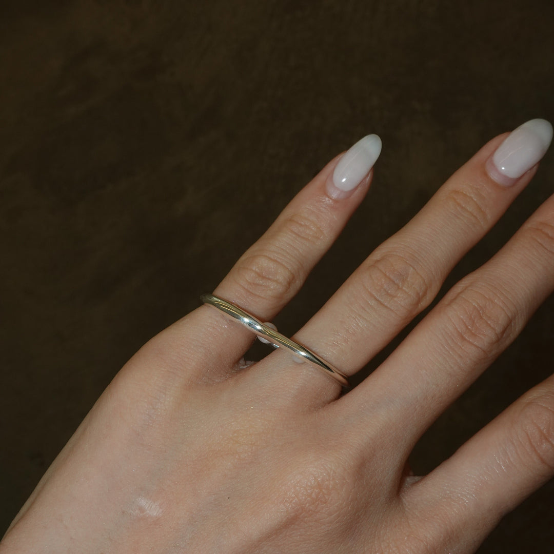 Pearl Double Finger Ring
