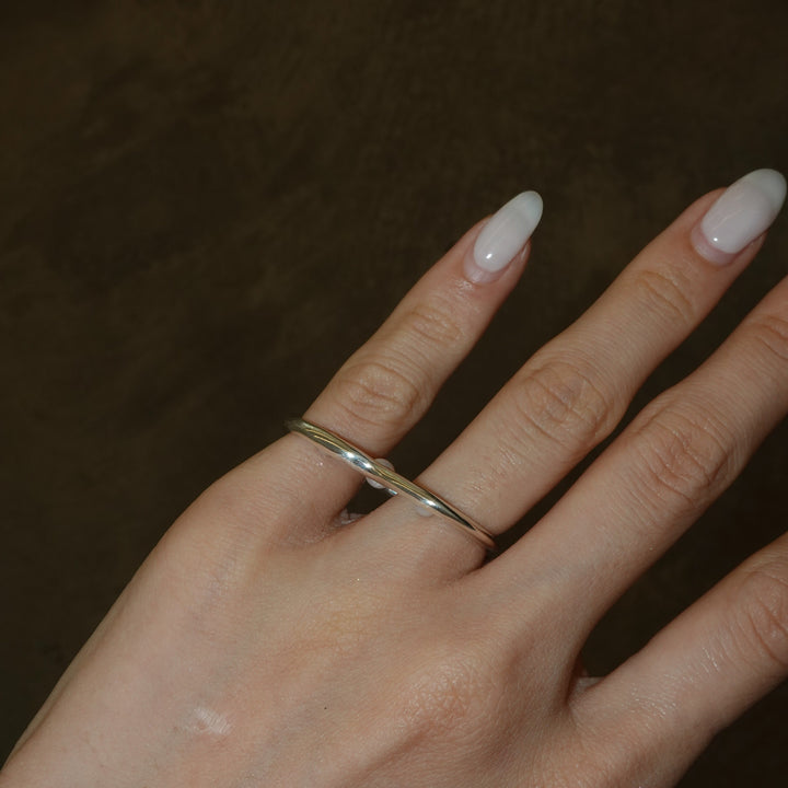 Pearl Double Finger Ring