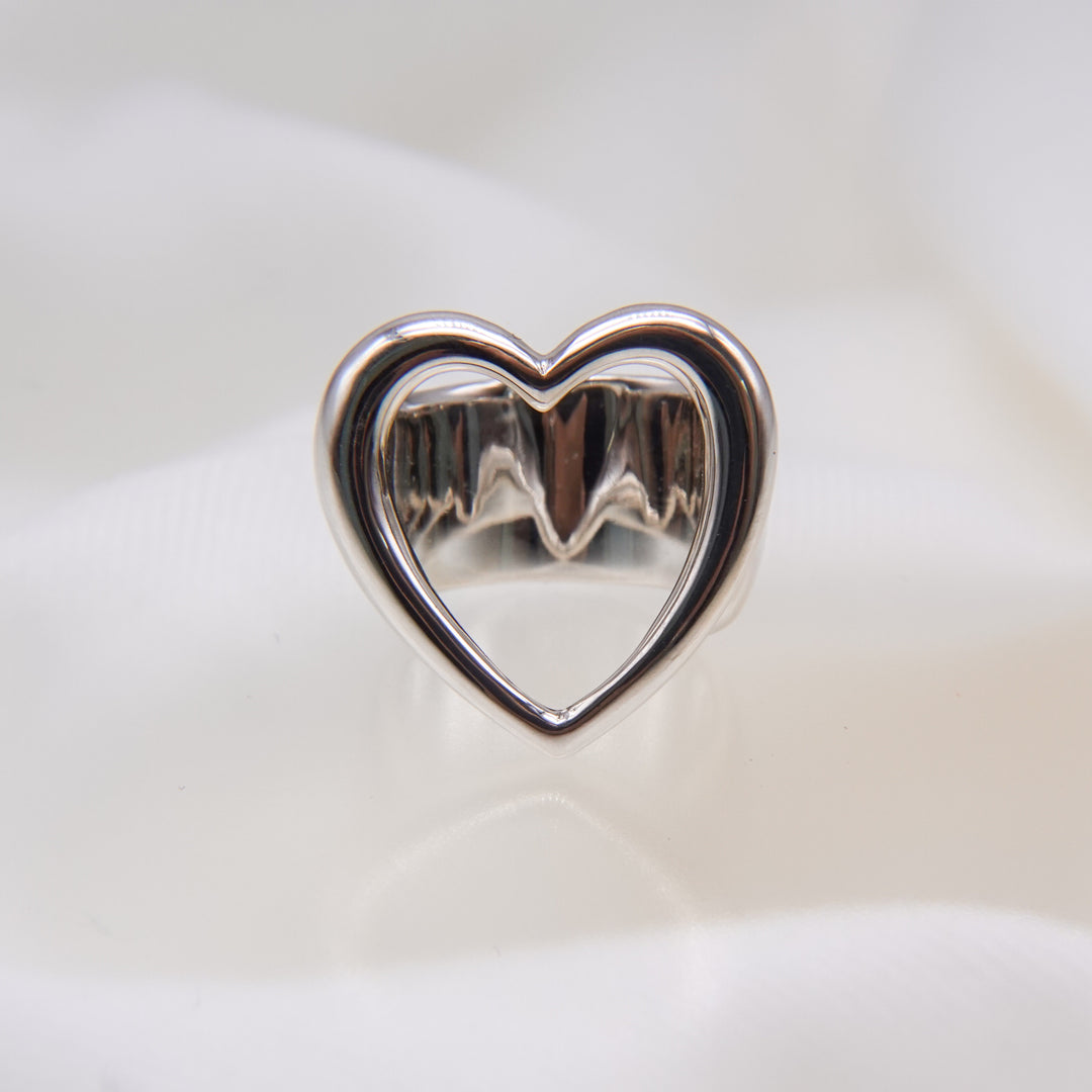 sv925 Heart pinky ring