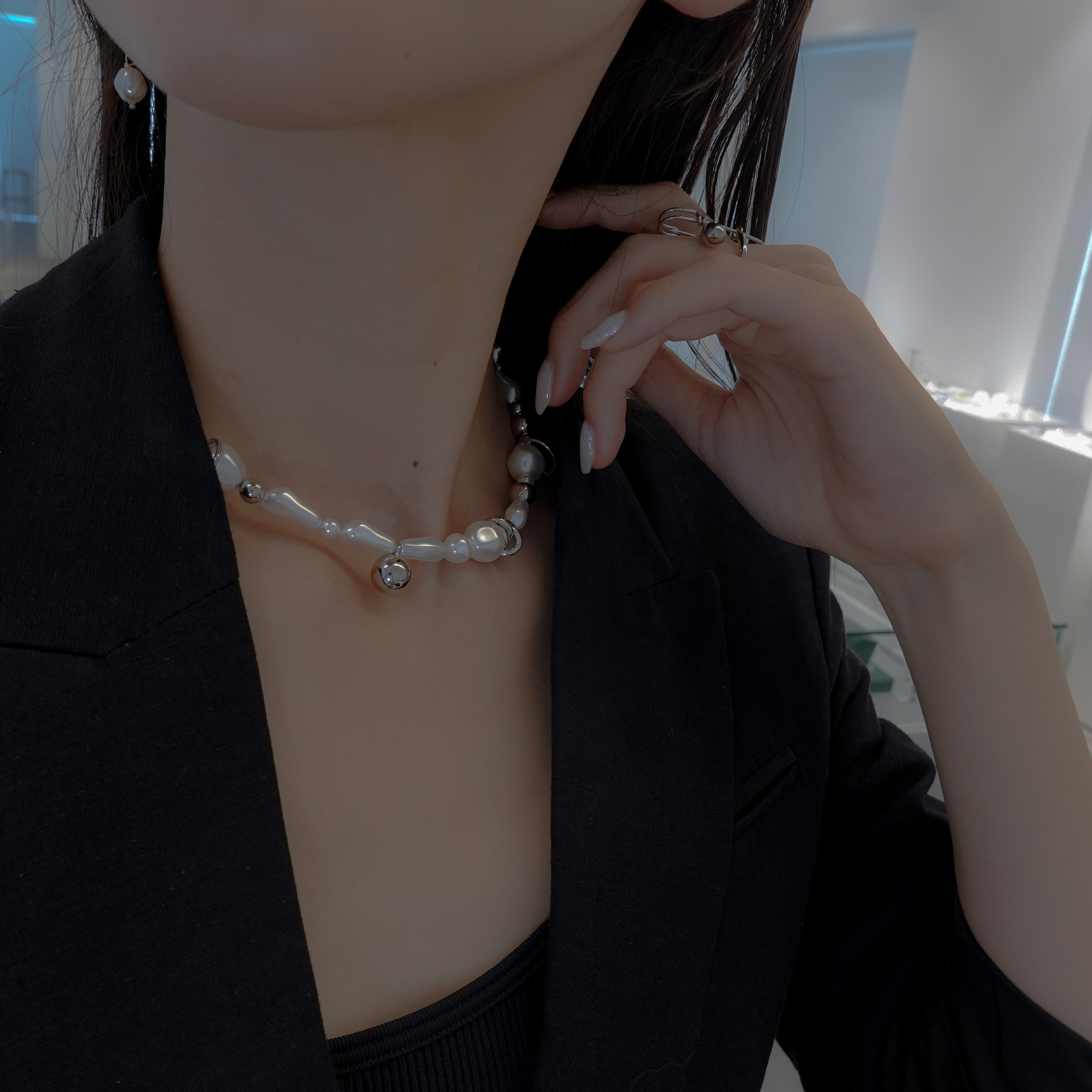 新品Justine Clenquet Romy Choker ネックレス　パール Romy Choker – unigem
