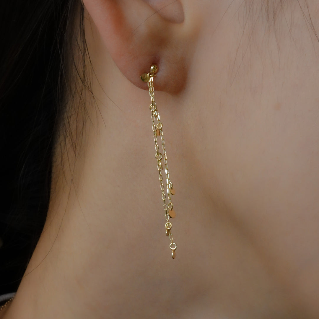 〈水〉 K10 水の煌めきピアス