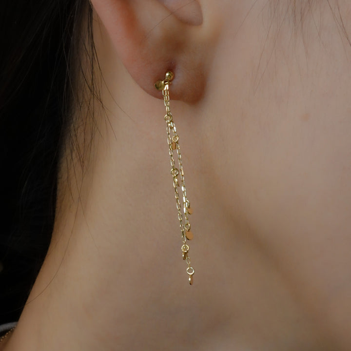 〈水〉 K10 水の煌めきピアス
