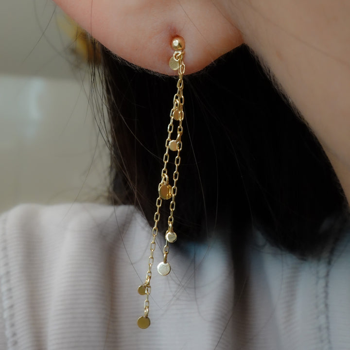 〈水〉 K10 水の煌めきピアス