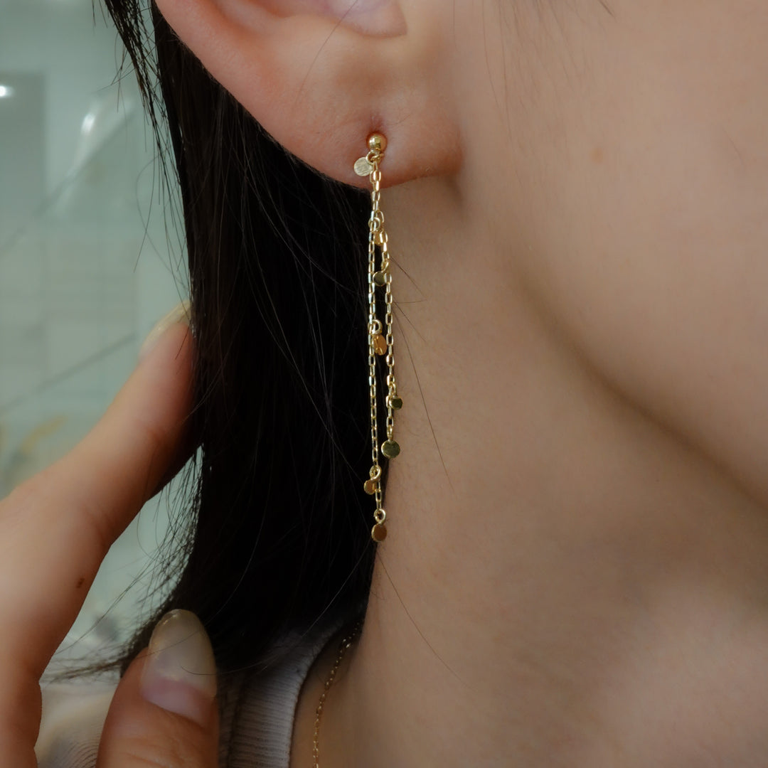 〈水〉 K10 水の煌めきピアス