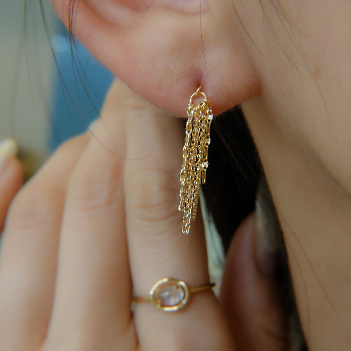 〈山〉 K10 滝の流れピアス