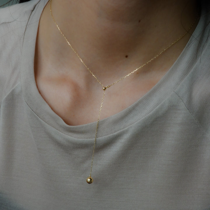 〈山〉K10朝露ネックレス