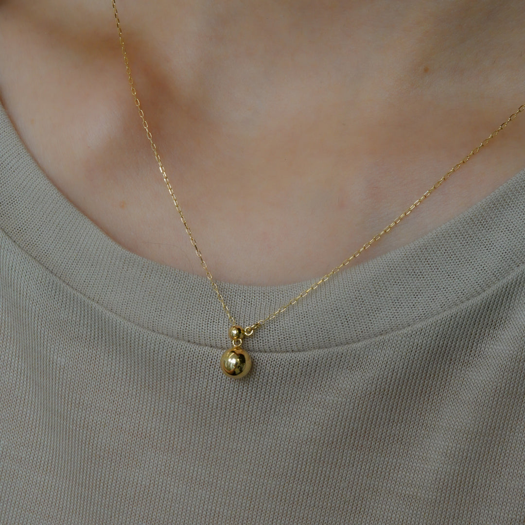 〈山〉K10朝露ネックレス