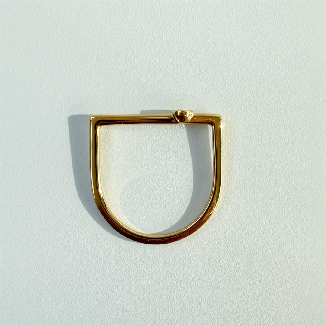 U ring【Red spinel】