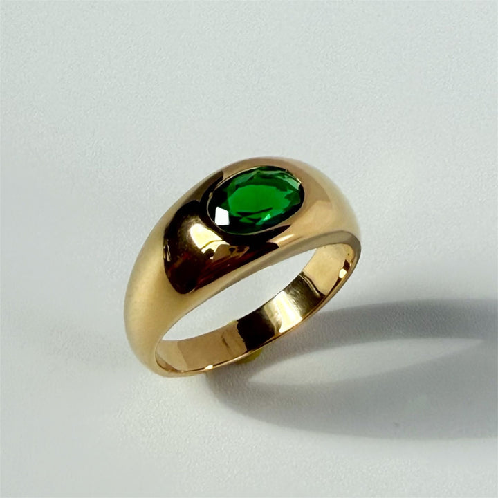 Green Garnet Ring