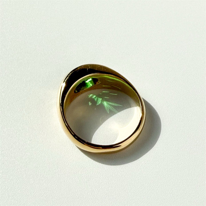 Green Garnet Ring