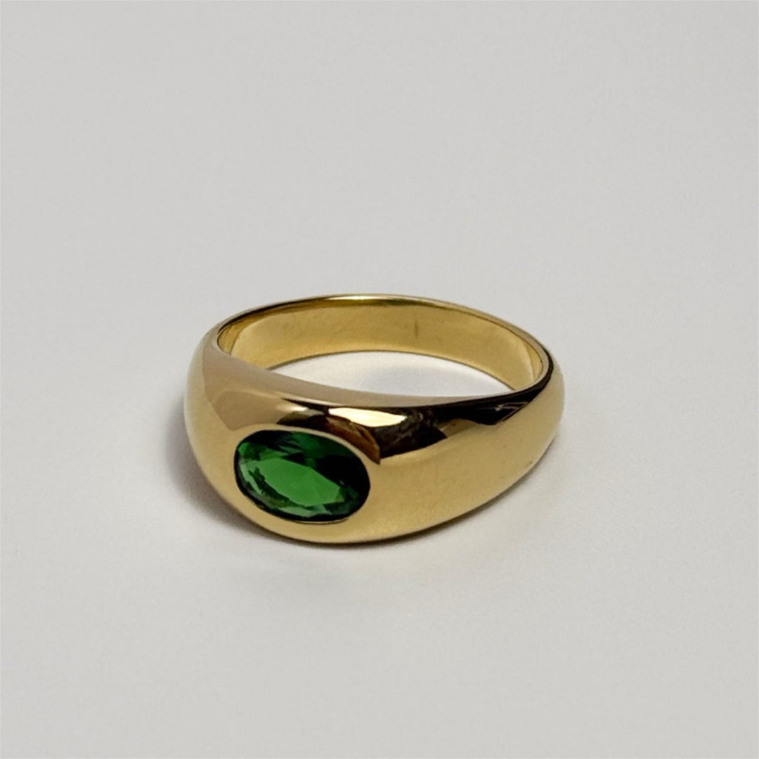 Green Garnet Ring